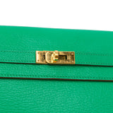 Chevre Mysore Kelly Longue Wallet Green - Lab Luxury Resale