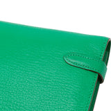 Chevre Mysore Kelly Longue Wallet Green - Lab Luxury Resale