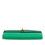 Chevre Mysore Kelly Longue Wallet Green - Lab Luxury Resale