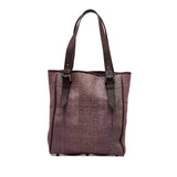 Woven Canvas Tote Purple - Lab Luxury Resale