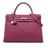 Togo Kelly Retourne 35 Purple - Lab Luxury Resale