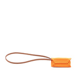 Milo Lambskin Swift Shopping Bag Charm Orange - Lab Luxury Resale