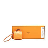 Milo Lambskin Swift Shopping Bag Charm Orange - Lab Luxury Resale