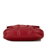 Leather Fendista Pochette Crossbody Red - Lab Luxury Resale