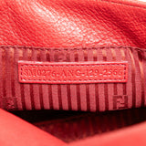 Leather Fendista Pochette Crossbody Red - Lab Luxury Resale