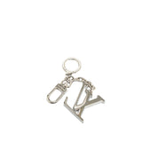 Brass LV Initials Key Holder Silver - Lab Luxury Resale