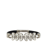 Rhinestone Saffiano Bracelet Black - Lab Luxury Resale