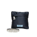 Prada Rhinestone Saffiano Bracelet Black