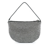 Mesh Crystal Wanglock Fortune Cookie Handbag Silver - Lab Luxury Resale