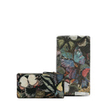 Printed Canvas Wallet Black - Lab Luxury Resale