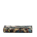 Printed Canvas Wallet Black - Lab Luxury Resale