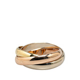 Tricolor Large Model 18K Gold Classic Trinity Ring Gold - Lab Luxury Resale