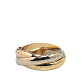 Tricolor Large Model 18K Gold Classic Trinity Ring Gold - Lab Luxury Resale