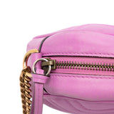 Mini GG Marmont Matelasse Crossbody Pink - Lab Luxury Resale