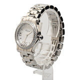 Quartz Stainless Steel Diamonds Happy Sport Watch Silver - Lab Luxury Resale