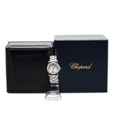 Chopard Quartz Stainless Steel Diamonds Happy Sport Watch Silver