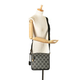 LOEWE Anagram Canvas Crossbody Gray