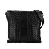 Intrecciato Crossbody Bag Black - Lab Luxury Resale