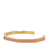 Gold Plated Enamel Bangle Gold - Lab Luxury Resale