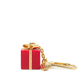 Gift Box Charm Key Ring Gold - Lab Luxury Resale