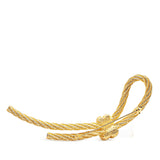 Gold Plated Rope Knot Brooch Gold - Lab Luxury Resale