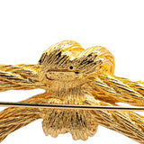 Gold Plated Rope Knot Brooch Gold - Lab Luxury Resale