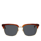 Web Accent Wayfarer Sunglasses Brown - Lab Luxury Resale