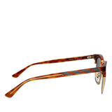 Web Accent Wayfarer Sunglasses Brown - Lab Luxury Resale