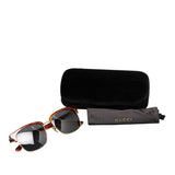 Gucci Web Accent Wayfarer Sunglasses Brown