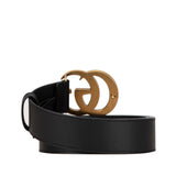 Leather GG Marmont Belt Black - Lab Luxury Resale