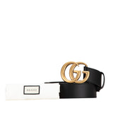 Leather GG Marmont Belt Black - Lab Luxury Resale