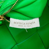 Nappa Intrecciato Fringed Cassette Crossbody Green - Lab Luxury Resale