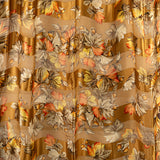 Floral Print Silk Scarf Gold - Lab Luxury Resale