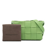 Calfskin Intrecciato Cassette Crossbody Green - Lab Luxury Resale