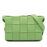 Calfskin Intrecciato Cassette Crossbody Green - Lab Luxury Resale