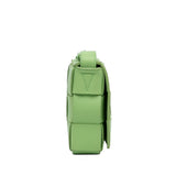 Calfskin Intrecciato Cassette Crossbody Green - Lab Luxury Resale