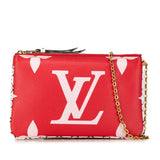 Limited Edition Monogram Giant Double Zip Pochette Red - Lab Luxury Resale