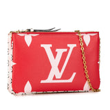 Limited Edition Monogram Giant Double Zip Pochette Red - Lab Luxury Resale