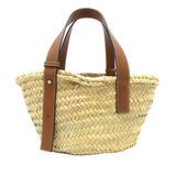 Small Raffia Basket Tote Brown - Lab Luxury Resale