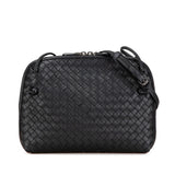 Nappa Intrecciato Nodini Crossbody Black - Lab Luxury Resale