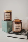 Shy Wolf Candles - Winter Solstice - Peppermint Candy Cane Christmas Candle