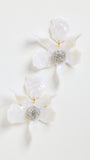 Lele Sadoughi Crystal Lily Earrings  NWT