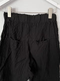 Kristensen du Nord Black Crinkle Pant Size 2