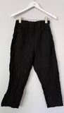 Kristensen du Nord Black Crinkle Pant Size 2