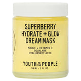 Youth To The People Superberry Hydrate + Glow Dream Night Cream + Mask 59ml NIB