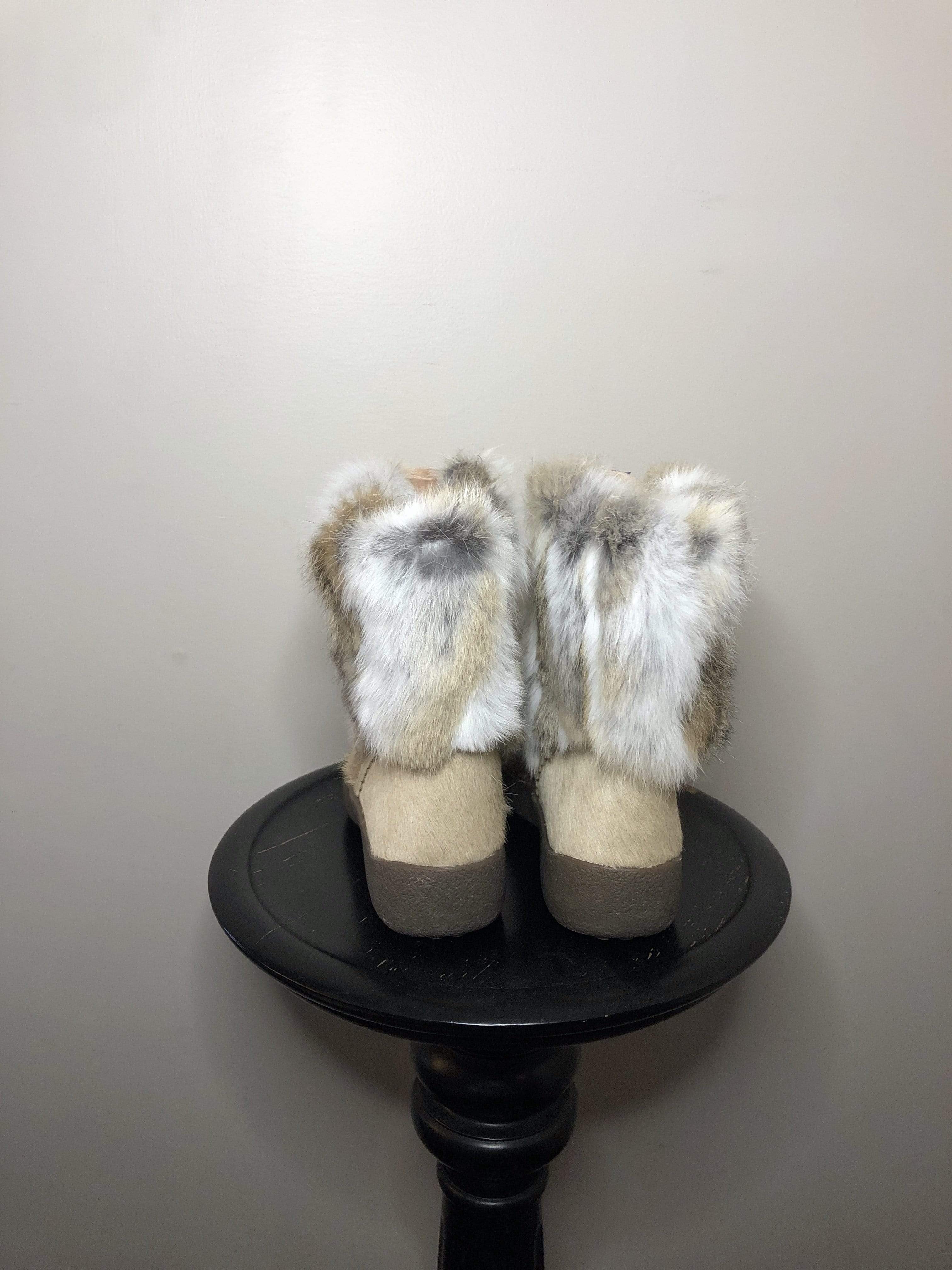 Pajar rabbit clearance fur boots